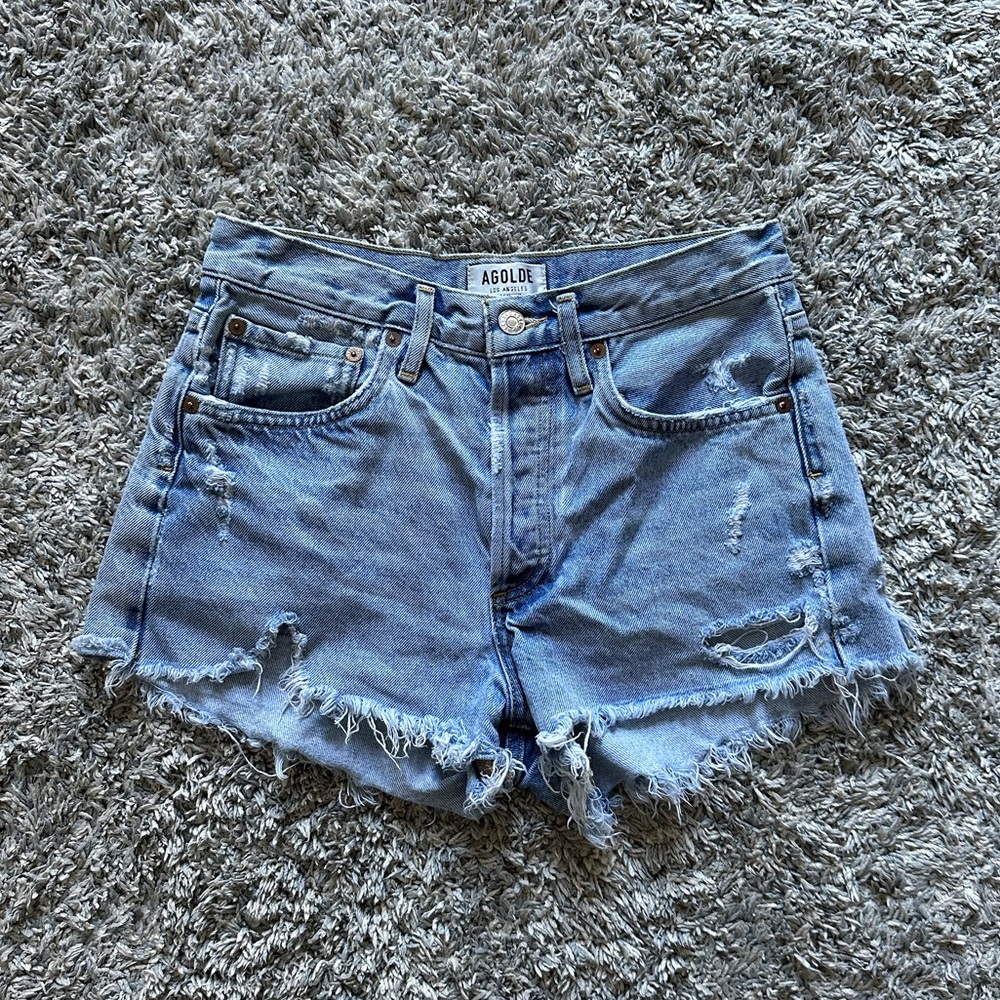 Agolde Parker vintage cut off denim shorts